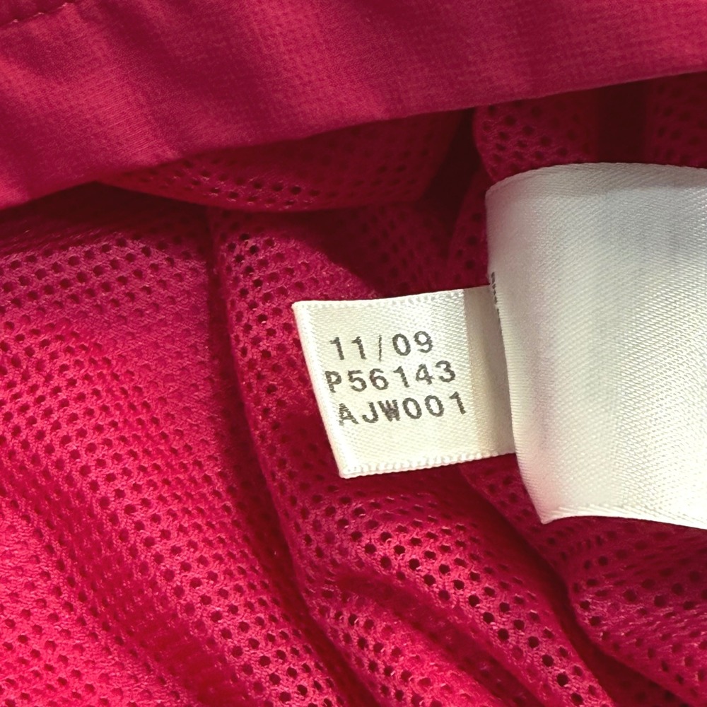Y2K Adidas Womens Fuchsia Pink Full Zip‎ Windbreaker Track Jacket Size Medium - Picture 11 of 12